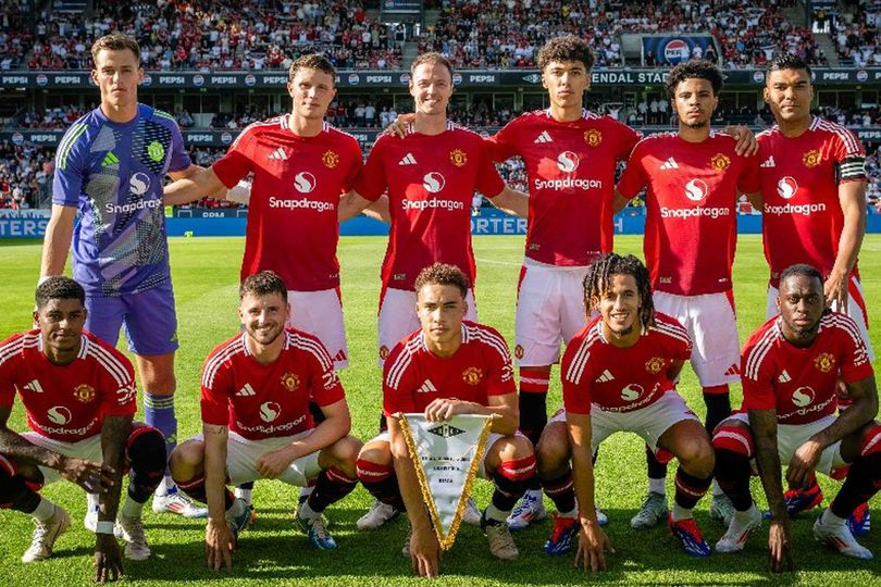 Skuat Manchester United untuk menghadapi Rosenborg, Senin (16/7/2024) (c) MUFC Official