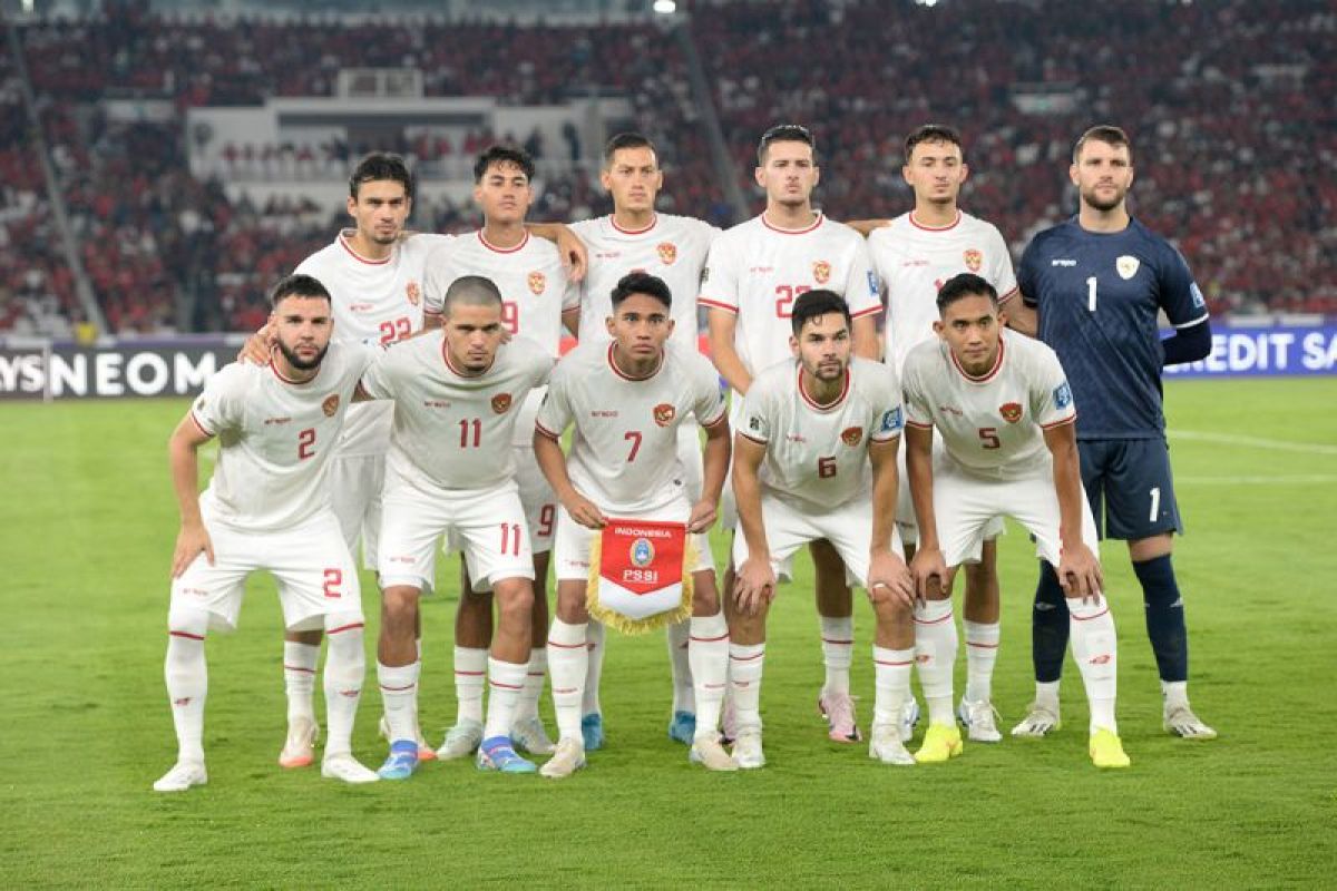 Indonesia dan Bahrain bermain imbang 1-1 di babak pertama